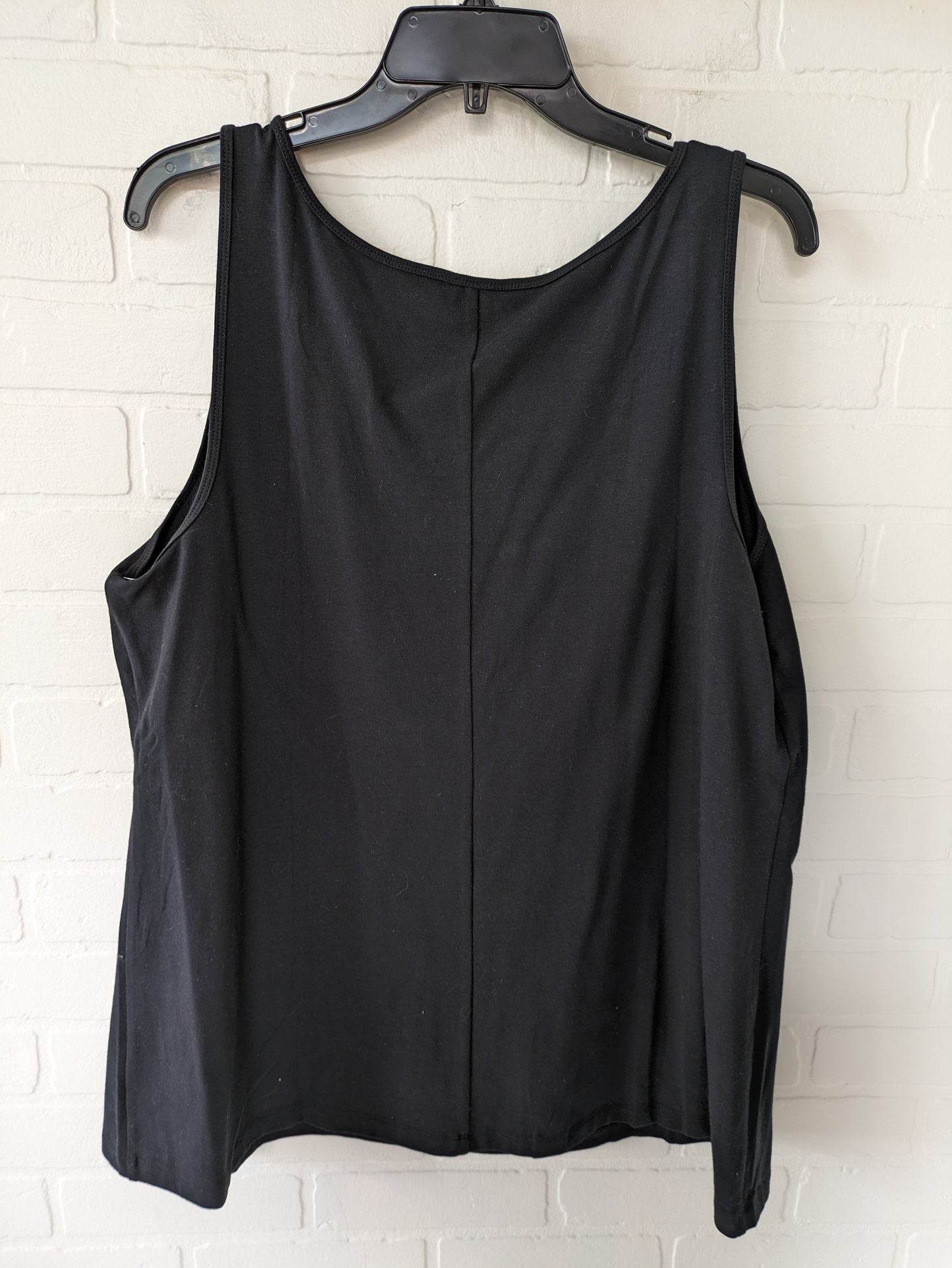 Black Top Sleeveless Nic + Zoe, Size 1x