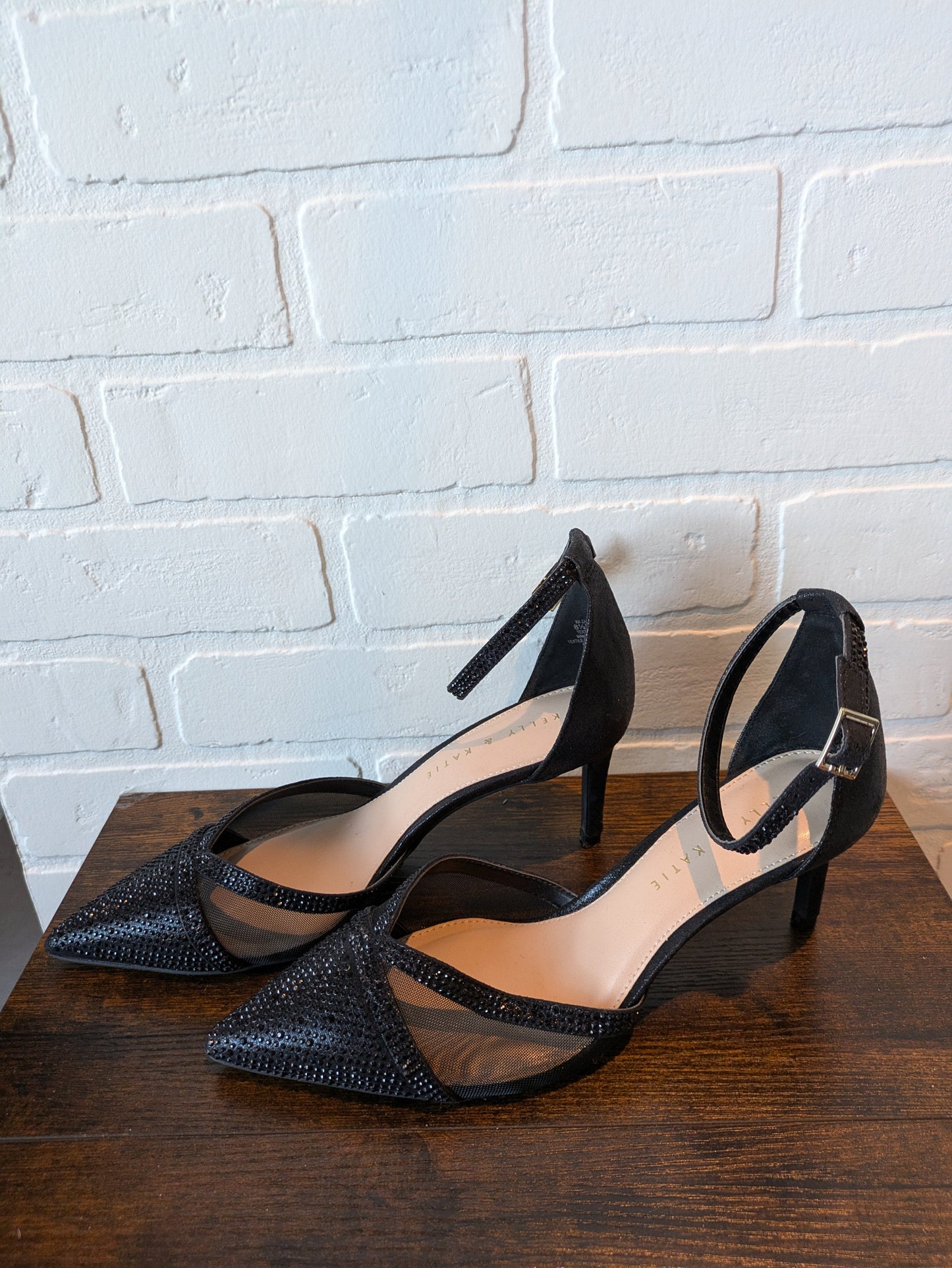 Black Shoes Heels Stiletto Kelly And Katie, Size 8.5