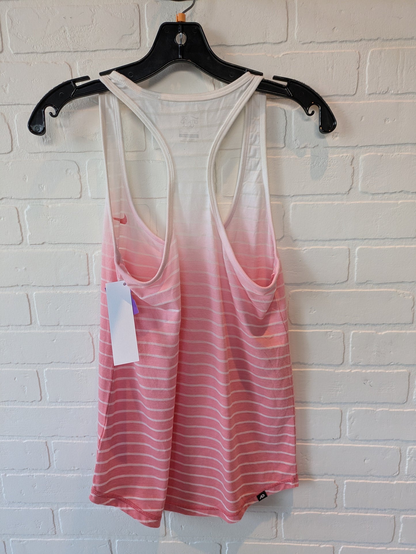 Pink & White Athletic Tank Top Nike, Size S