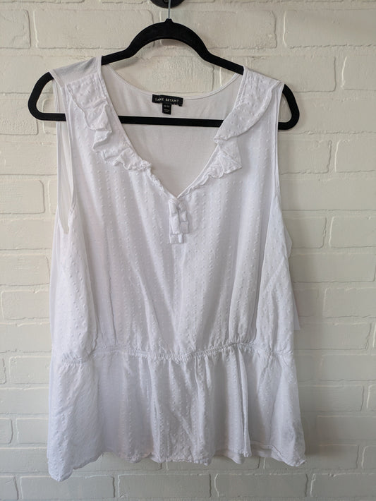 White Top Sleeveless Lane Bryant, Size 1x