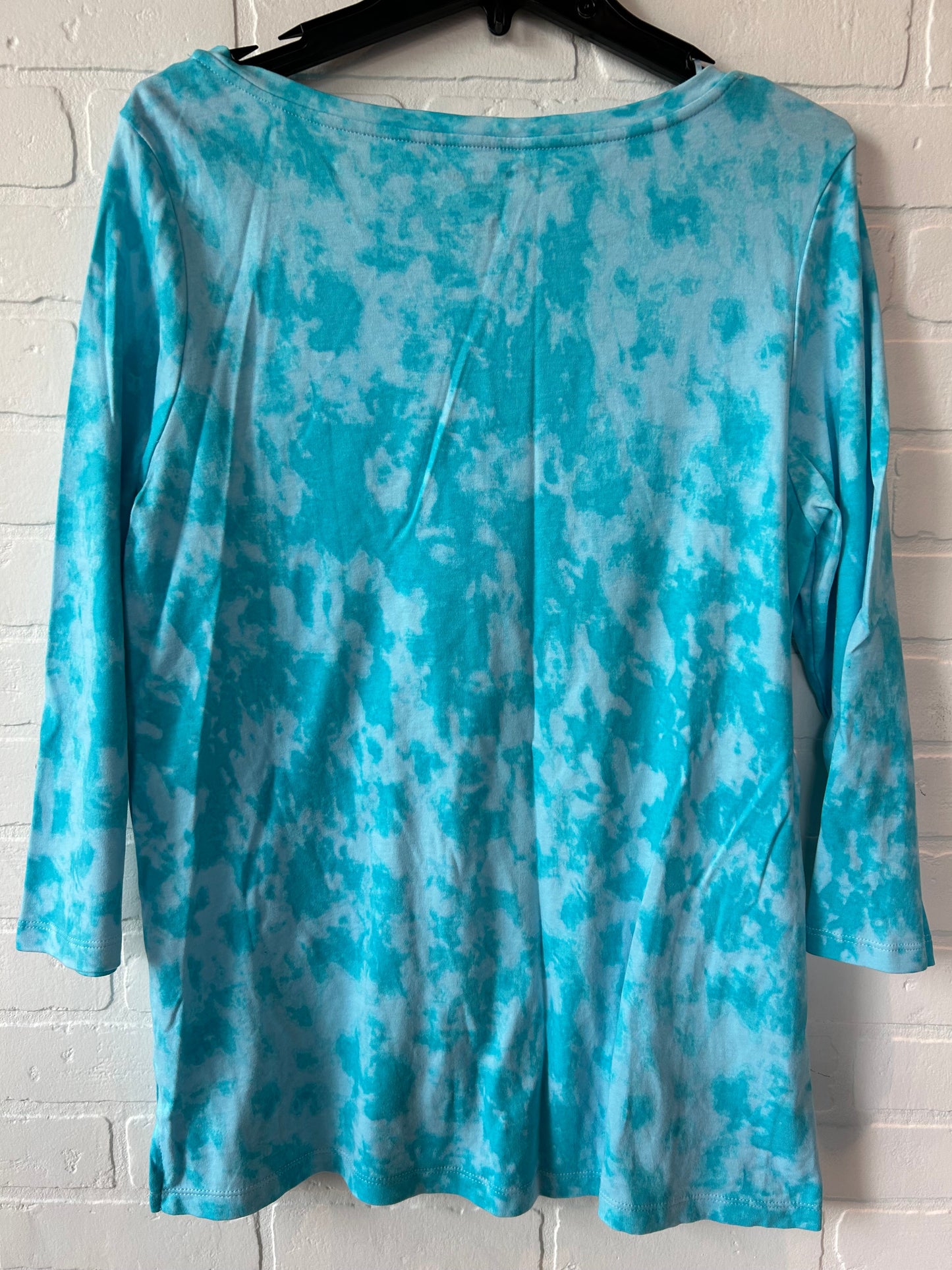 Blue Top 3/4 Sleeve Isaac Mizrahi, Size L