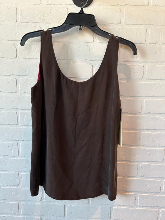 Brown & Pink Blouse Sleeveless Dana Buchman, Size M