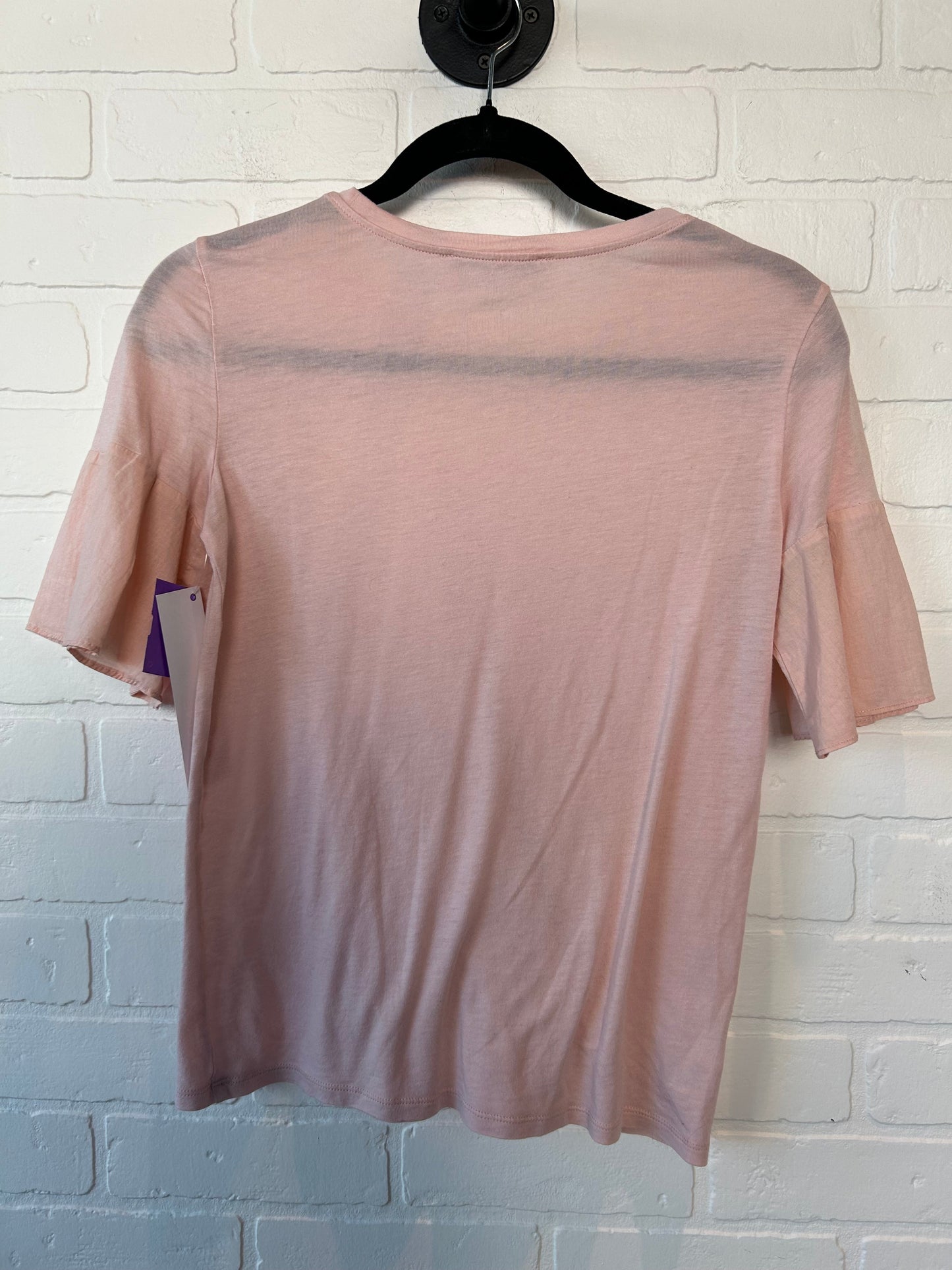 Pink Top Short Sleeve Loft, Size Xs