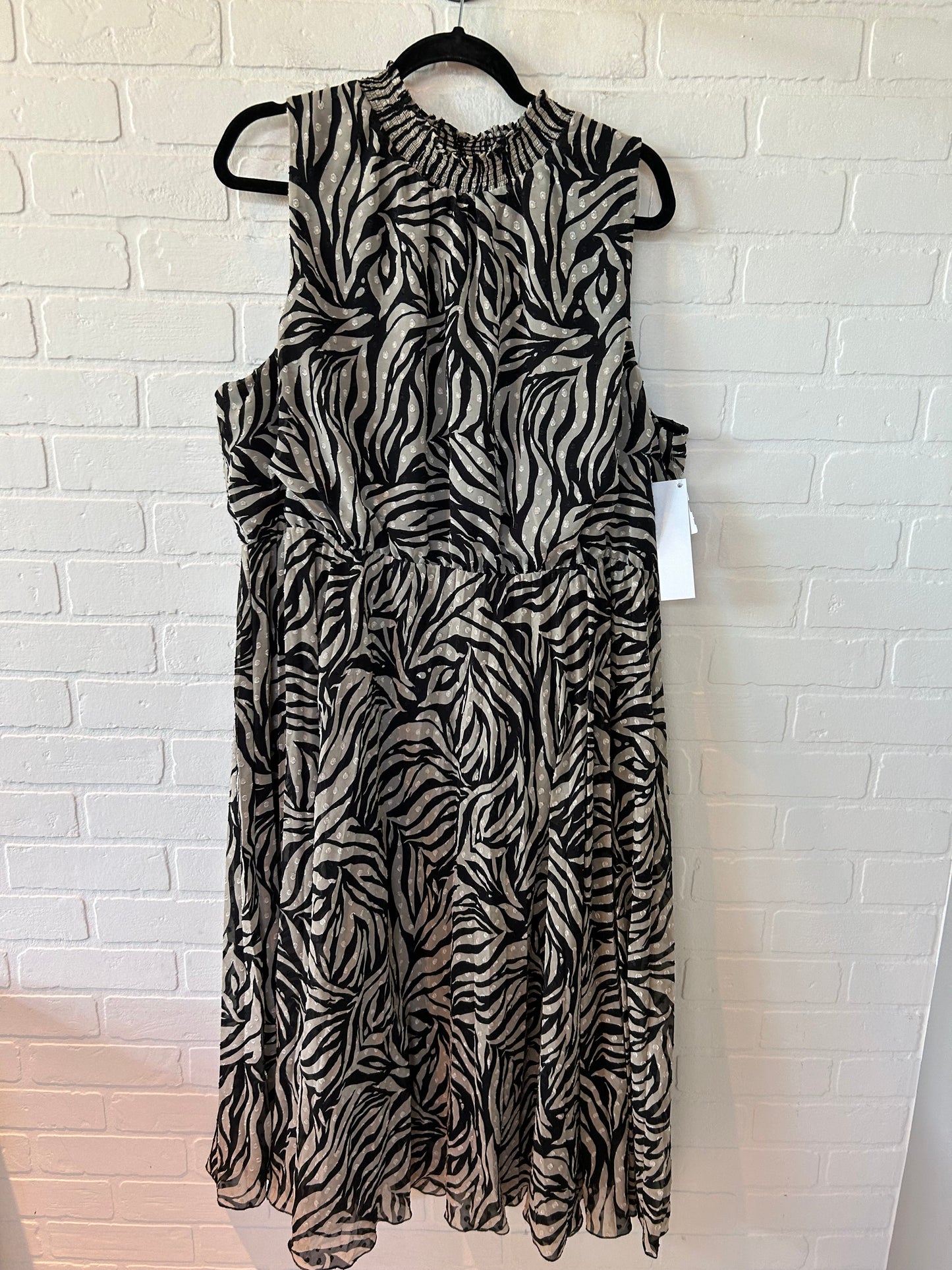 Black & Cream Dress Work Banana Republic, Size 1x