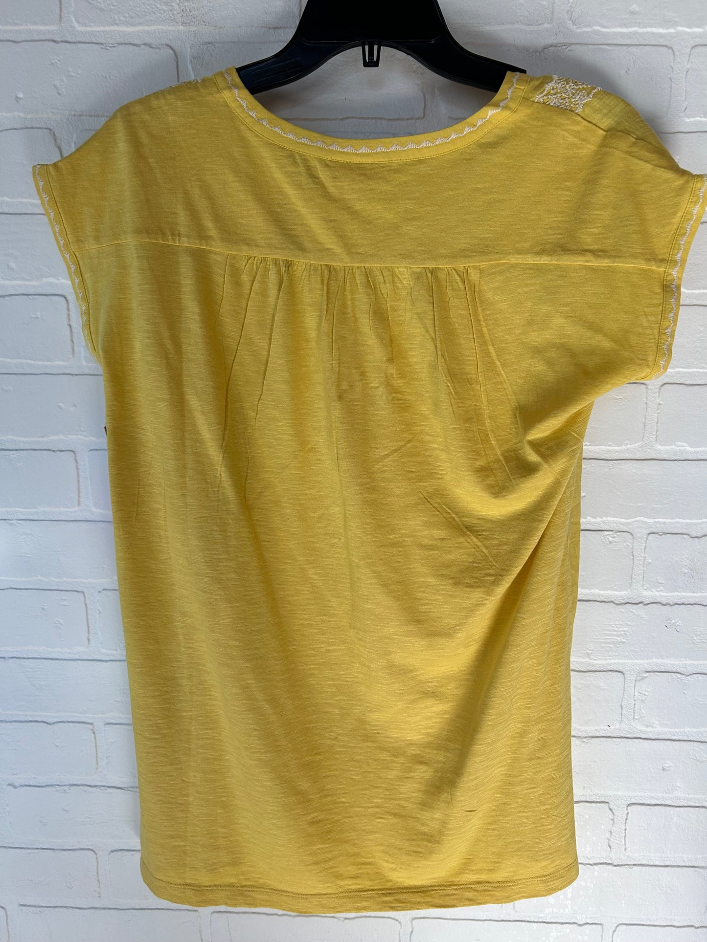 Yellow Top Short Sleeve J. Jill, Size Xs