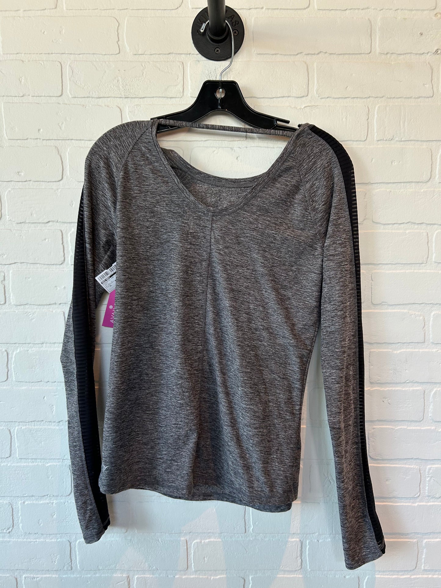 Grey Athletic Top Long Sleeve Collar Old Navy, Size Xl