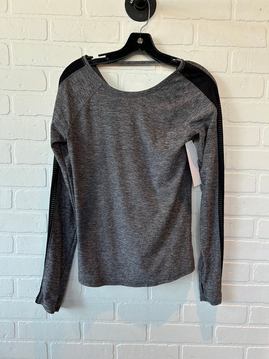 Grey Athletic Top Long Sleeve Collar Old Navy, Size Xl