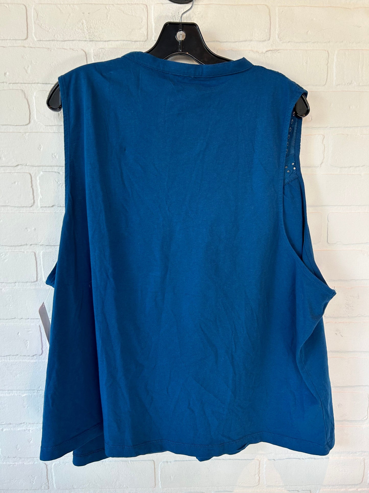 Blue Top Sleeveless J. Crew, Size 3x