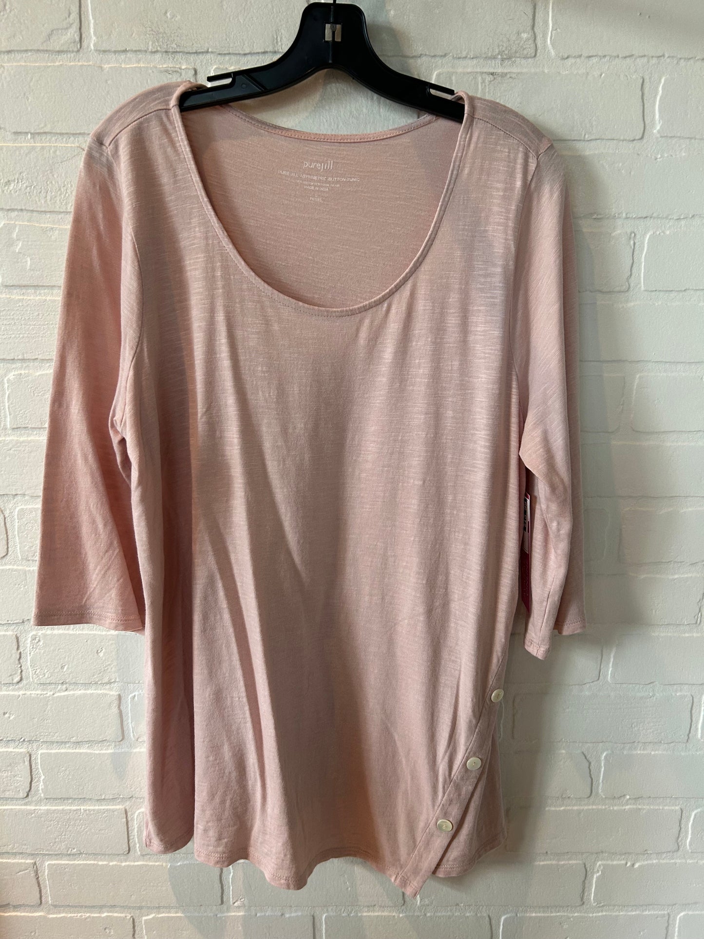 Pink Top 3/4 Sleeve Pure Jill, Size L