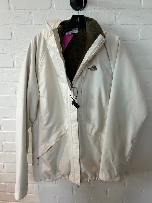 Cream & Green Coat Parka The North Face, Size Xl