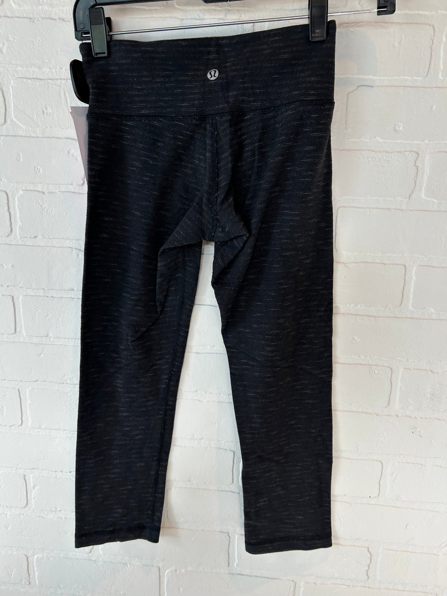 Black Athletic Capris Lululemon, Size 4