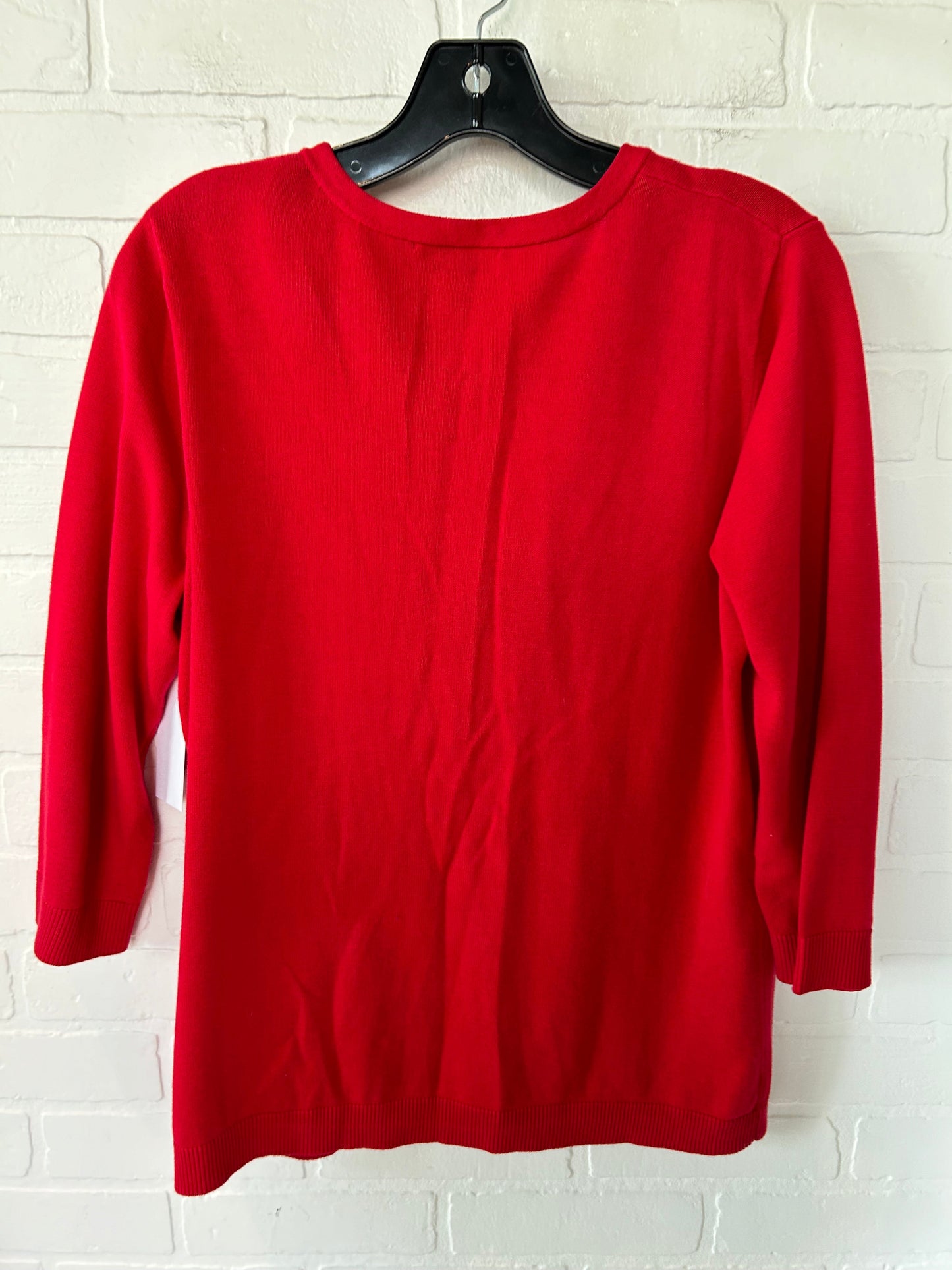 Red Sweater Cardigan Coldwater Creek, Size S