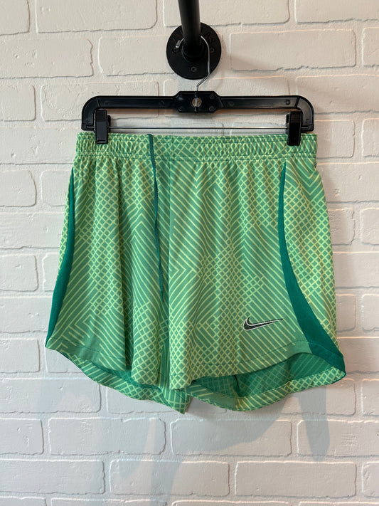 Athletic Shorts By Nike In Green & Yellow, Size: 10