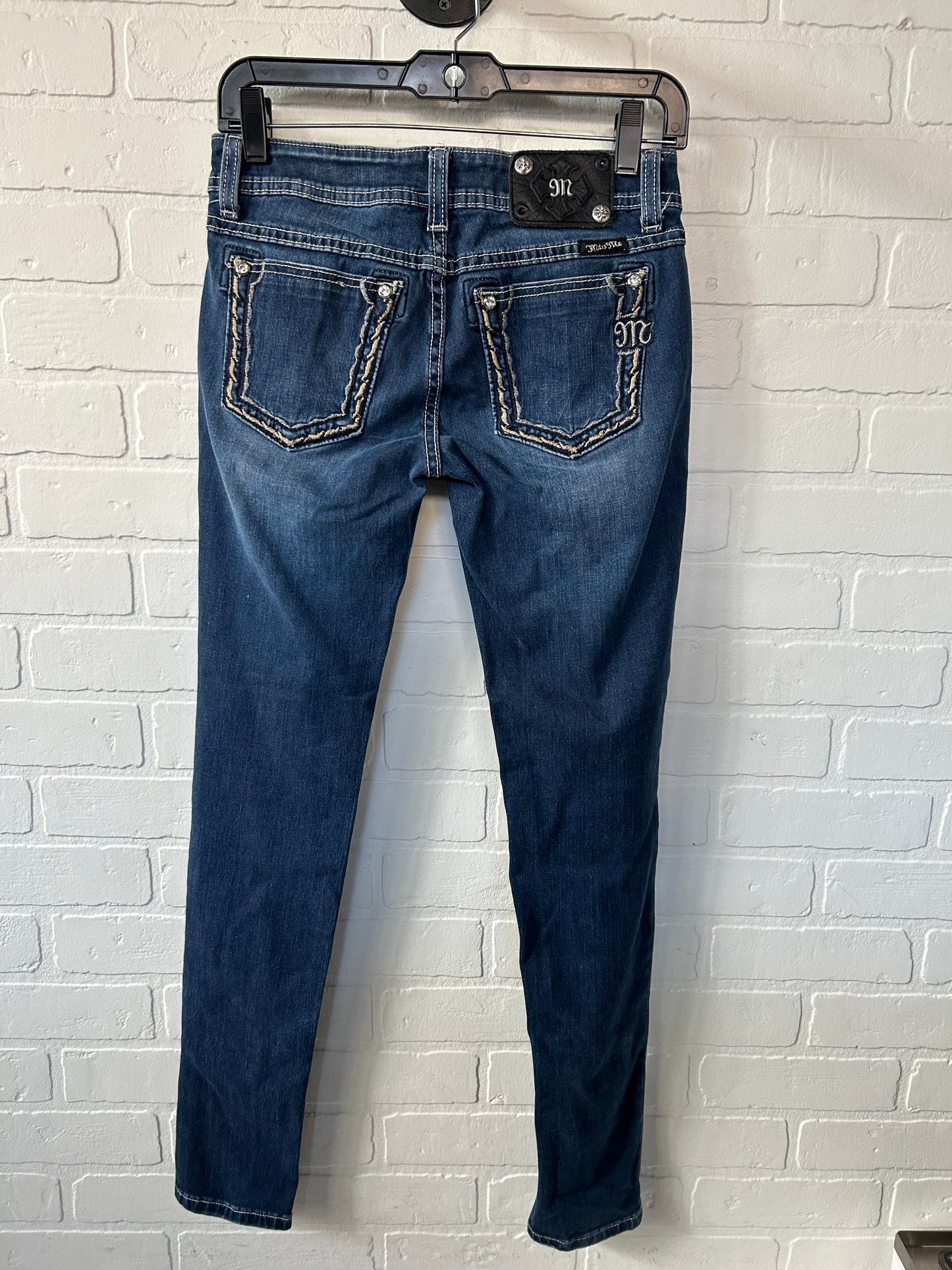 Jeans Skinny By Miss Me In Blue Denim, Size: 4