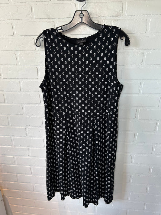 Dress Casual Midi By J. Jill In Black & White, Size: M