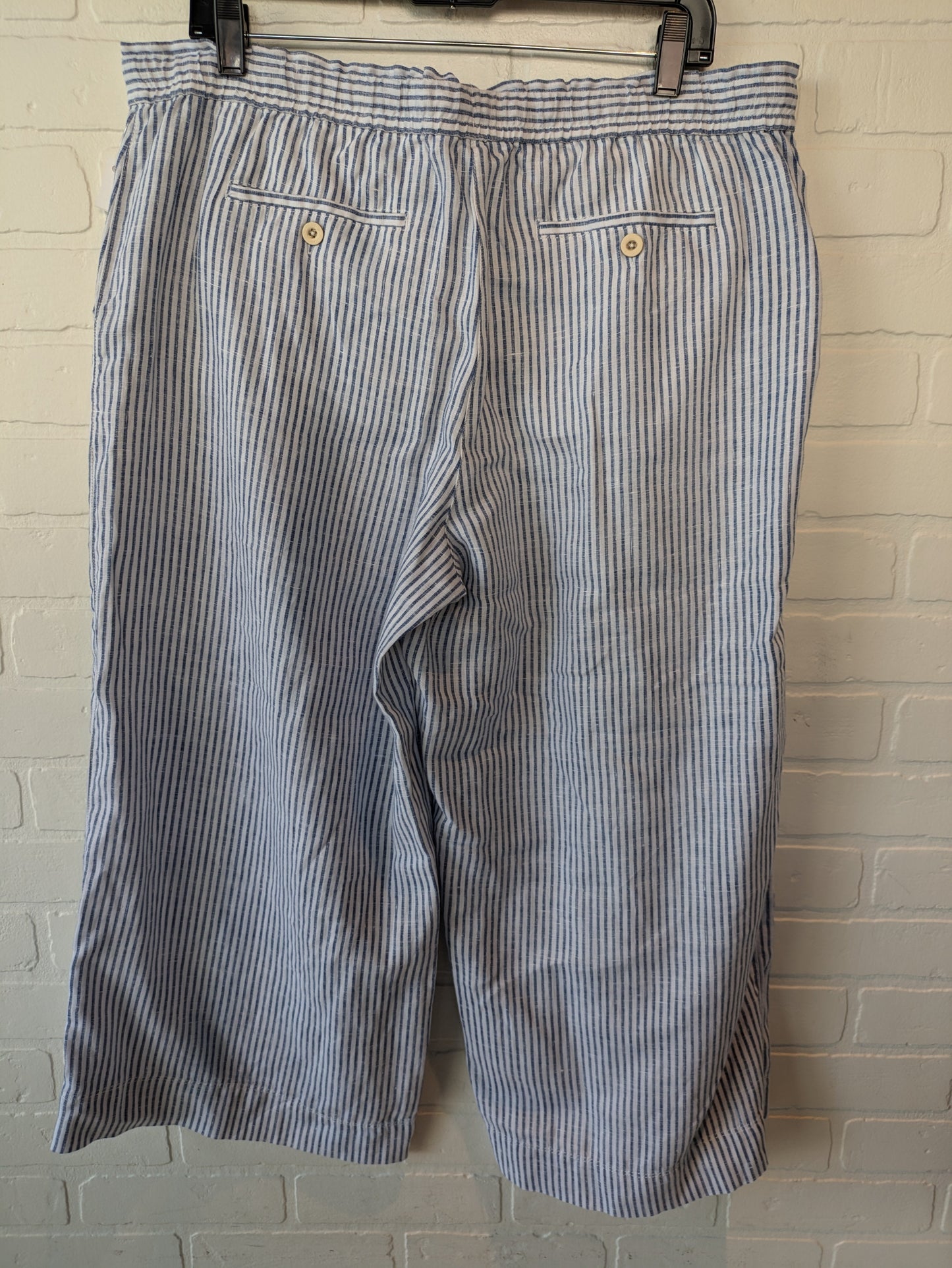 Pants Linen By Tommy Bahama In Blue & White, Size: 14