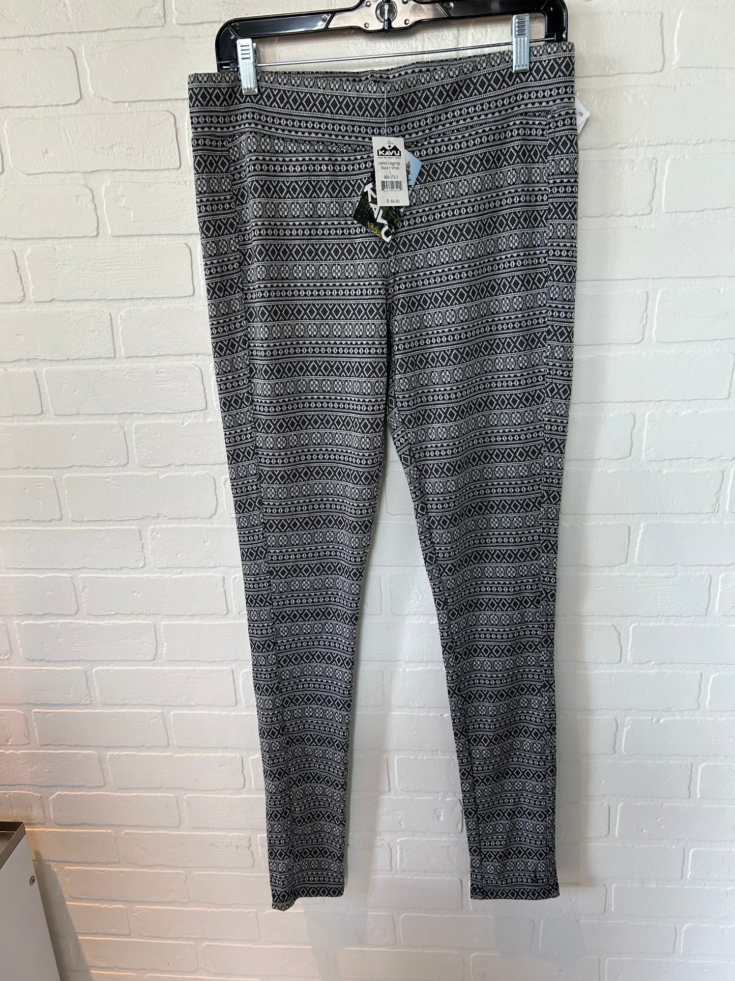 Pants Leggings By Kavu In Black & White, Size: 12