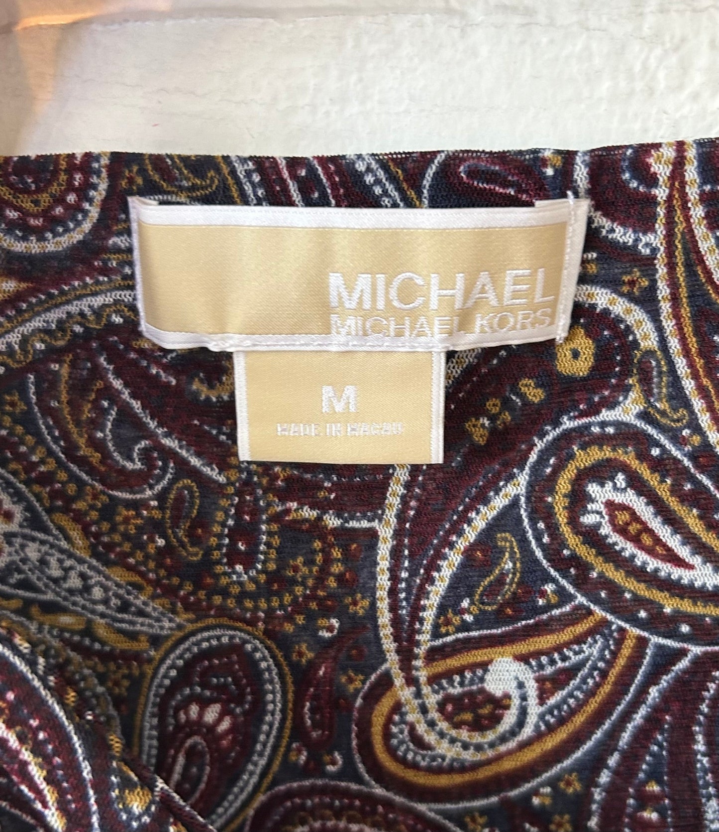 Top Sleeveless By Michael By Michael Kors In Purple & Tan, Size: M