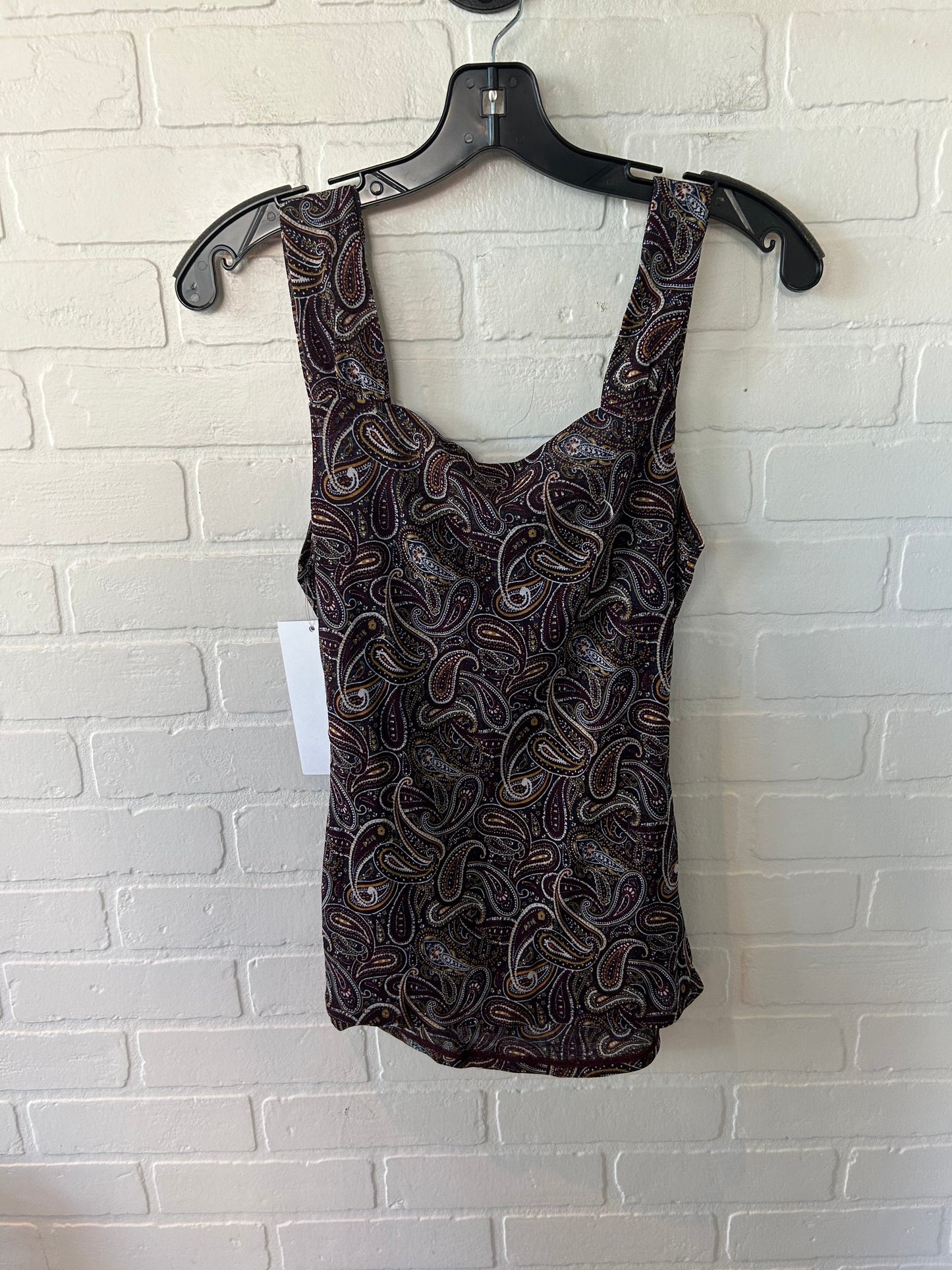 Top Sleeveless By Michael By Michael Kors In Purple & Tan, Size: M