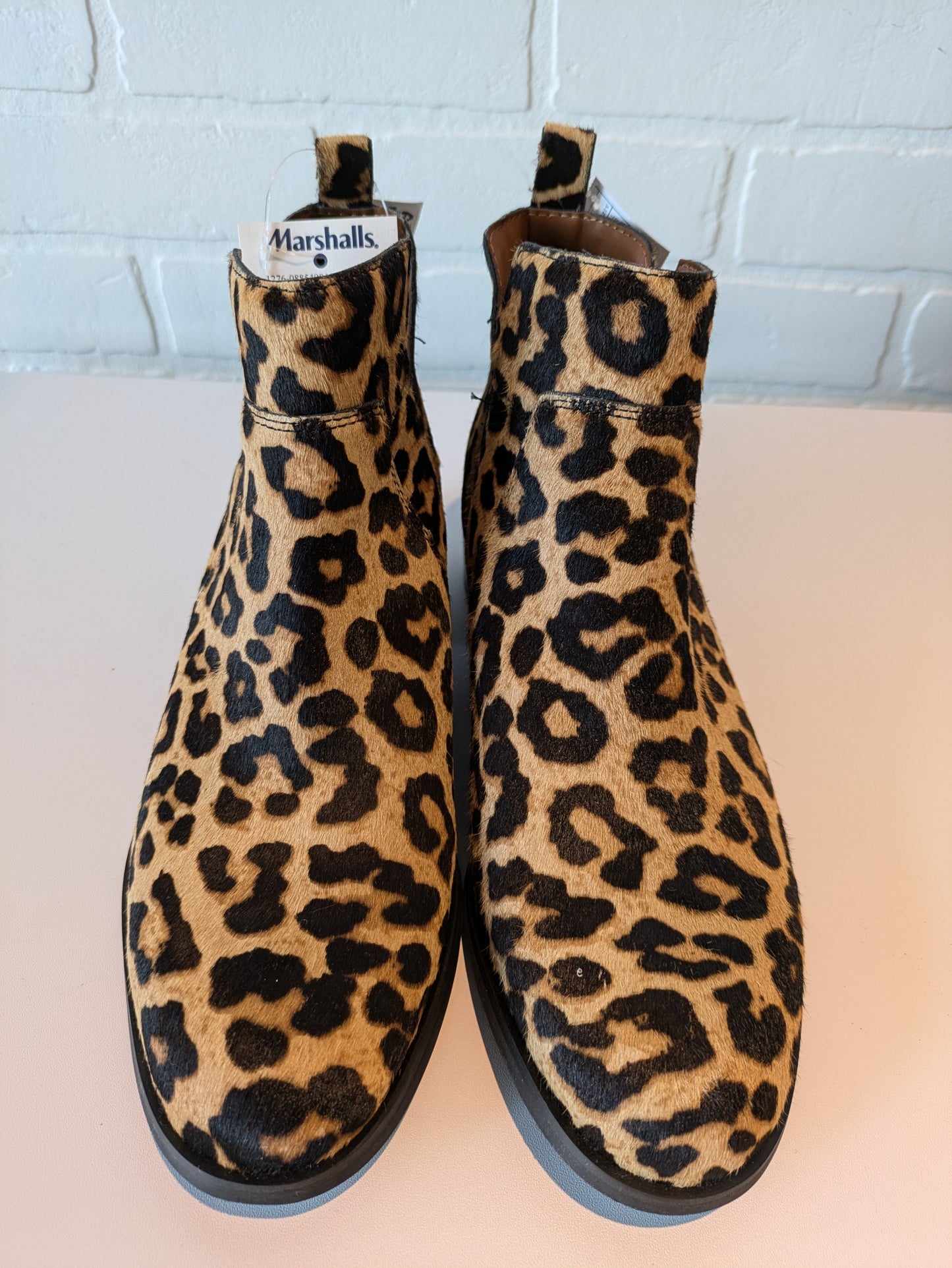 Boots Ankle Flats By Franco Sarto In Leopard Print, Size: 7