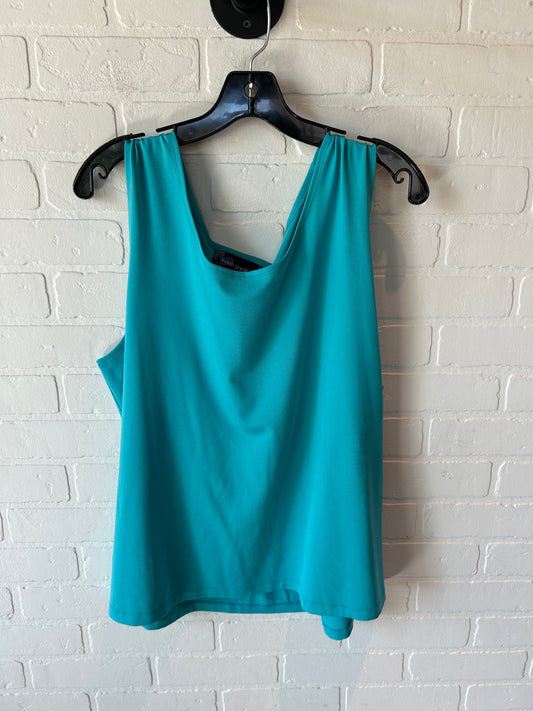 Top Sleeveless Basic By Susan Graver In Blue, Size: Xl