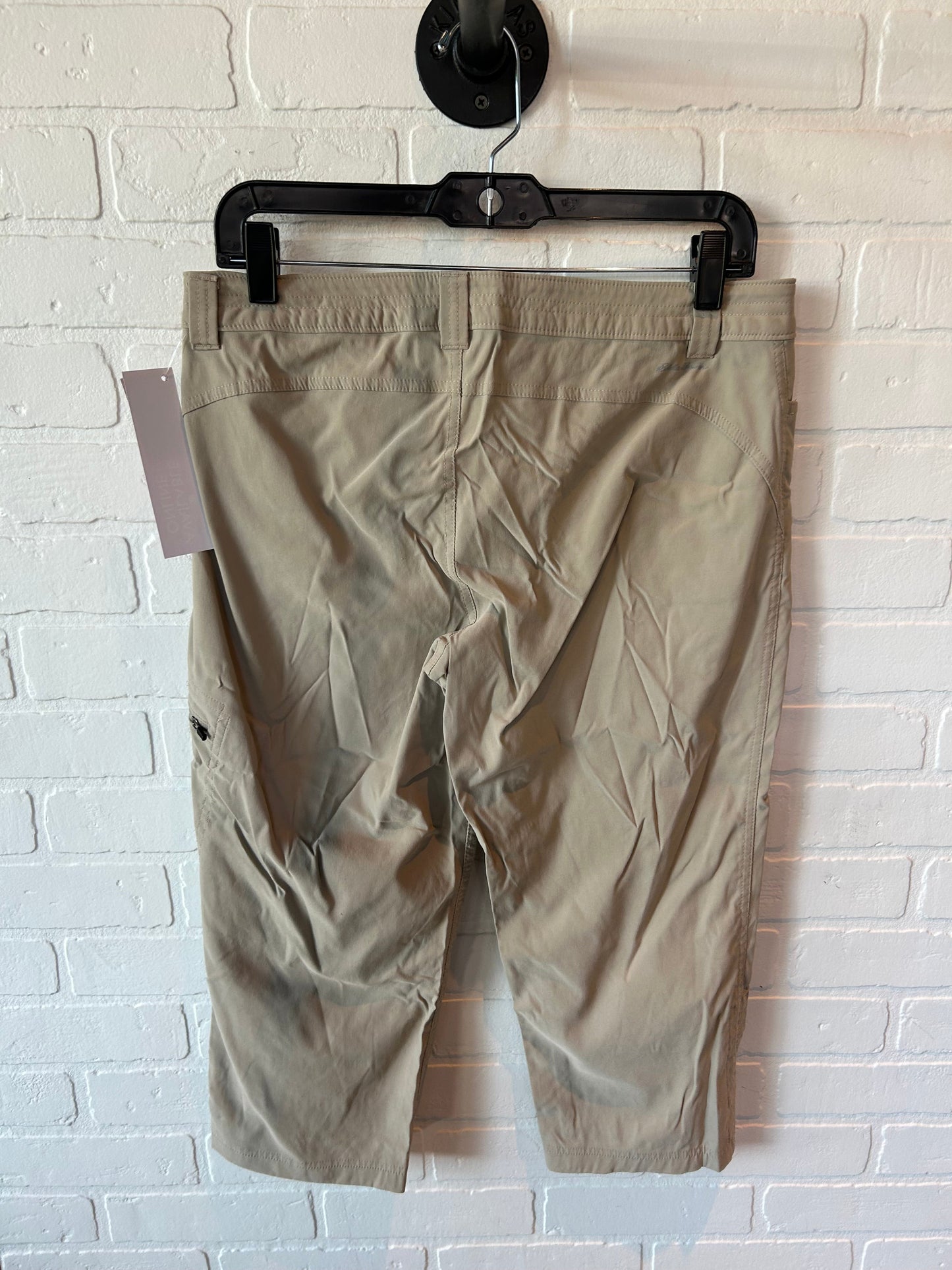 Athletic Capris By Eddie Bauer In Tan, Size: 8