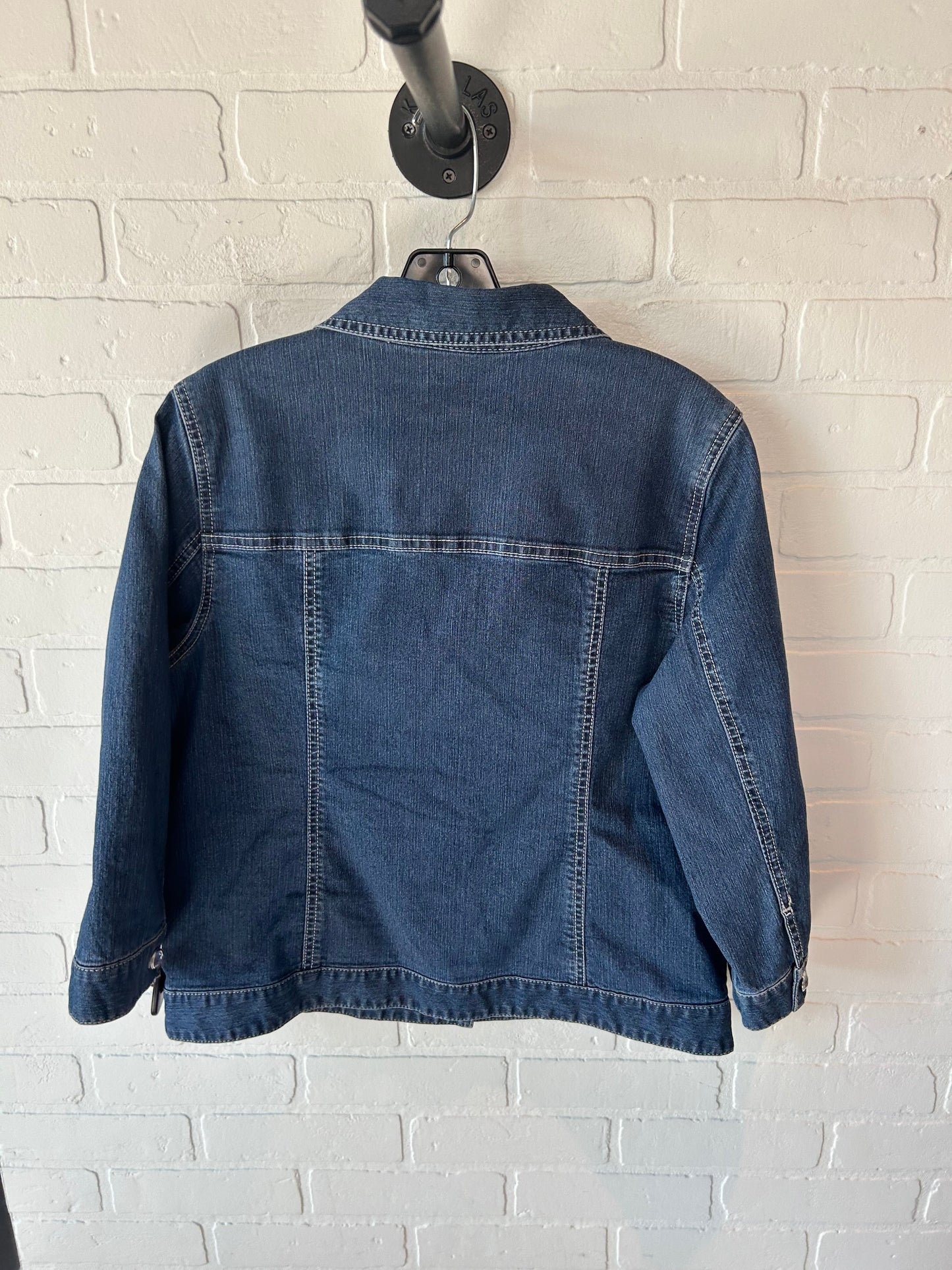 Jacket Denim By Chicos In Blue Denim, Size: M