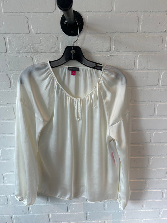 Top Long Sleeve By Vince Camuto In Cream, Size: S