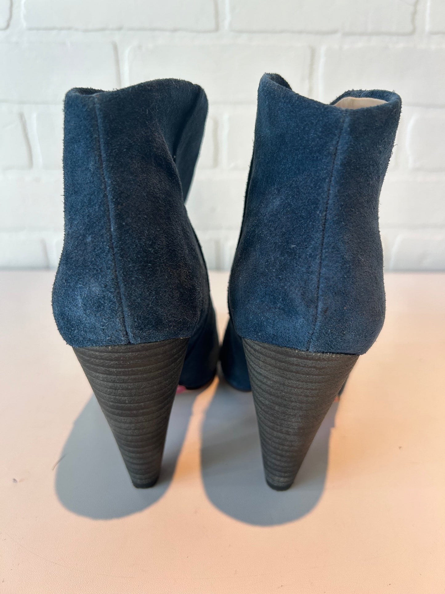 Boots Ankle Heels By Vince Camuto In Blue, Size: 7.5