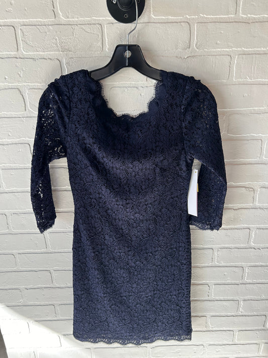 Dress Party Short By Adrianna Papell In Navy, Size: Sp