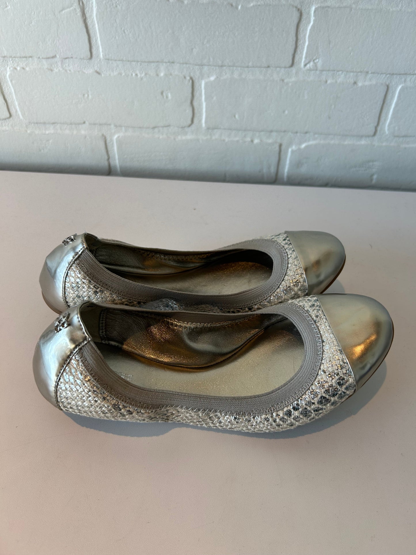 Shoes Designer By Coach In Silver, Size: 7