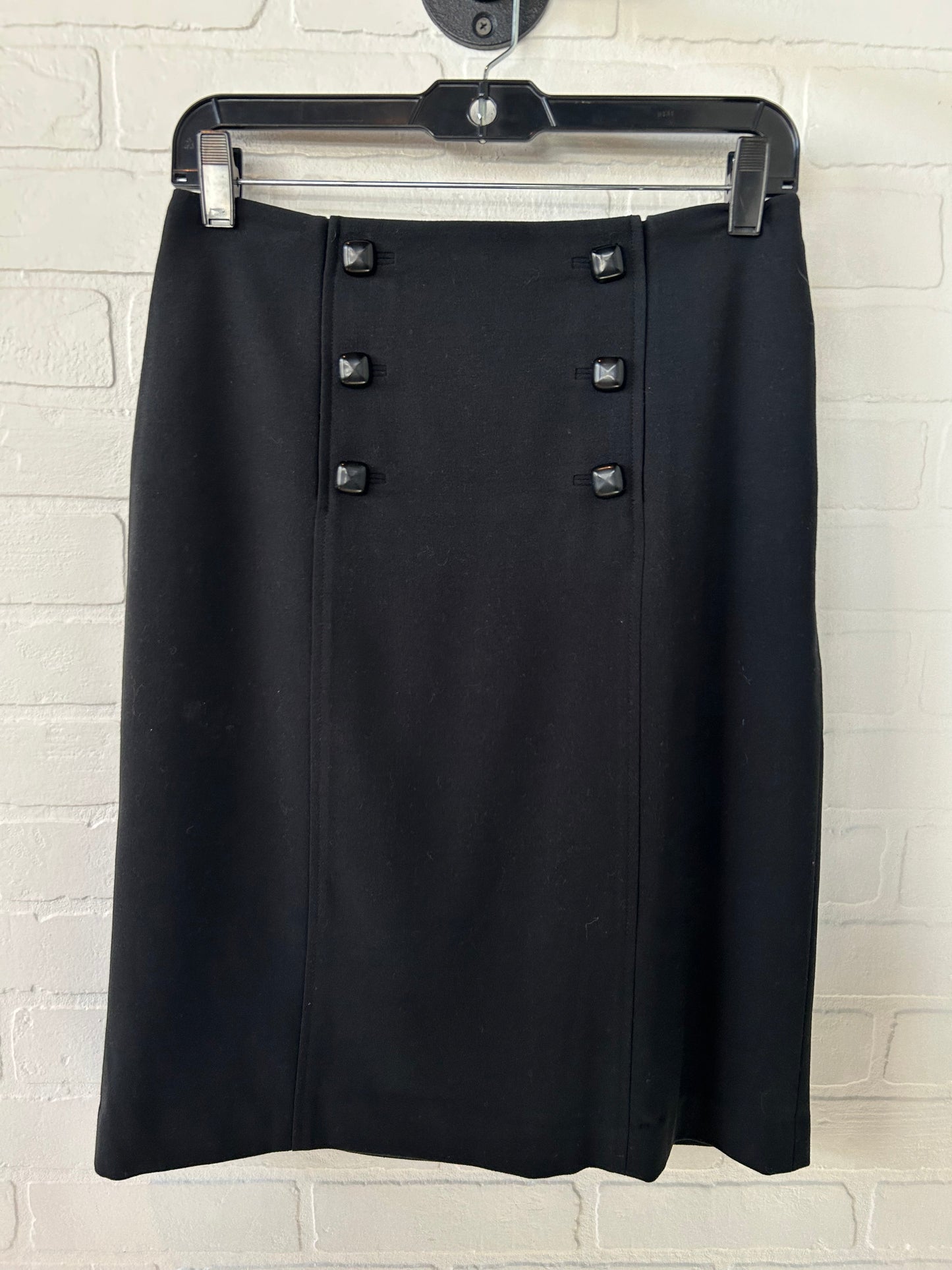 Skirt Midi By Banana Republic In Black, Size: 2