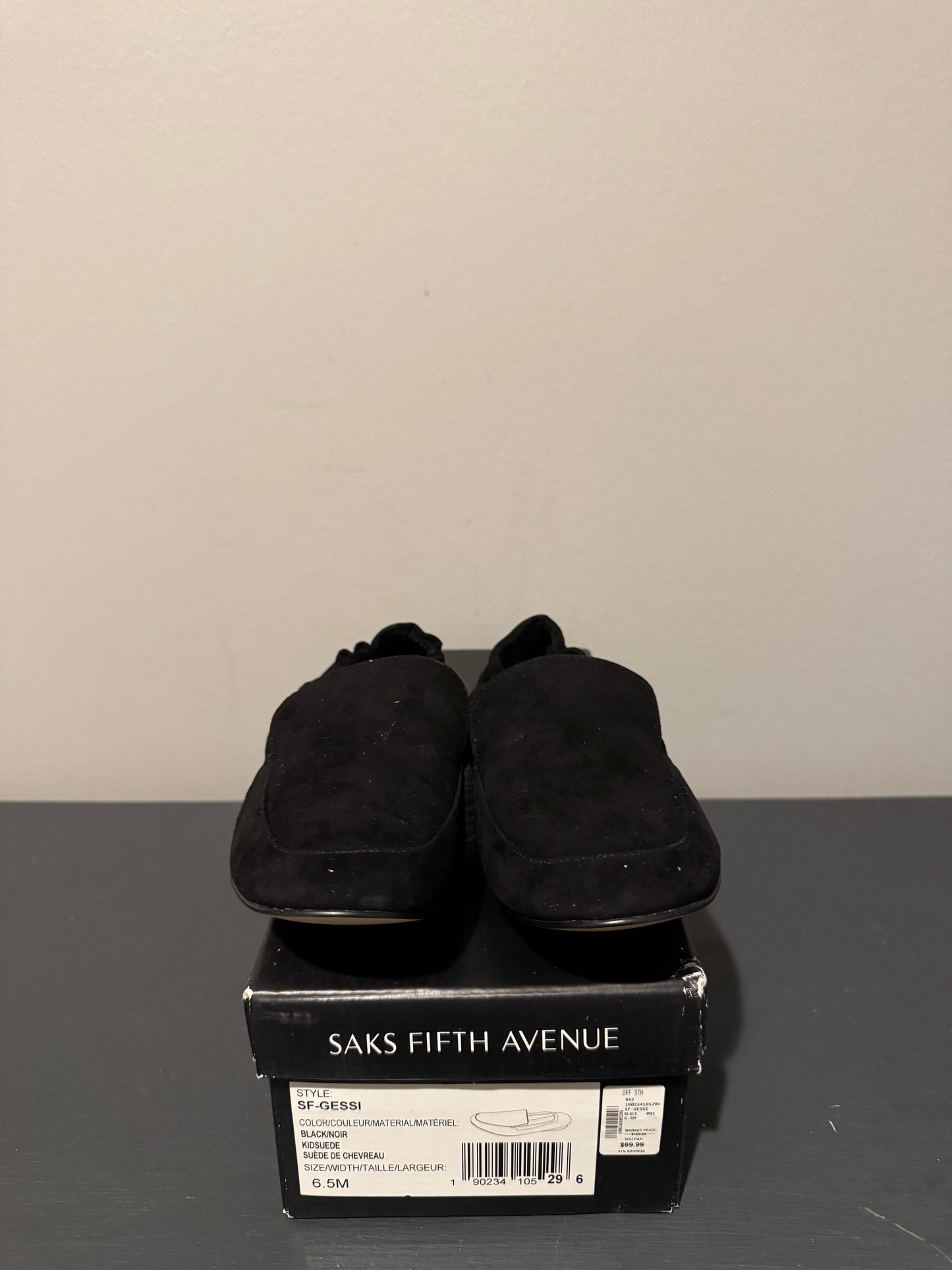 Shoes Flats By Saks Fifth Avenue In Black, Size: 6.5