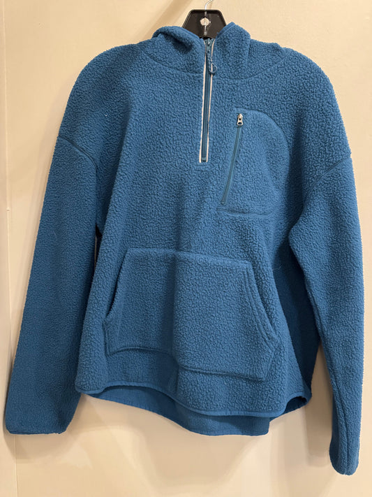 Jacket Fleece By Tek Gear In Blue, Size: L