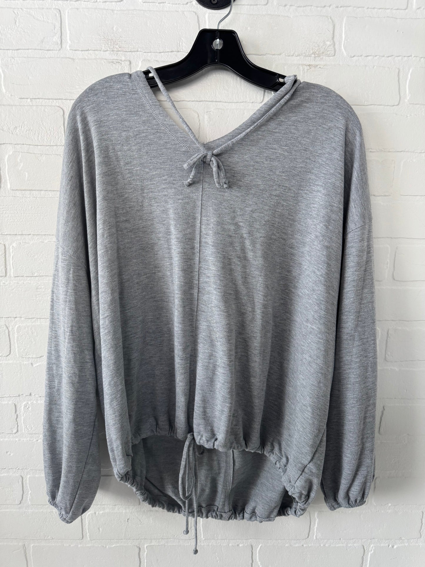 Top Long Sleeve By Aerie In Grey, Size: M