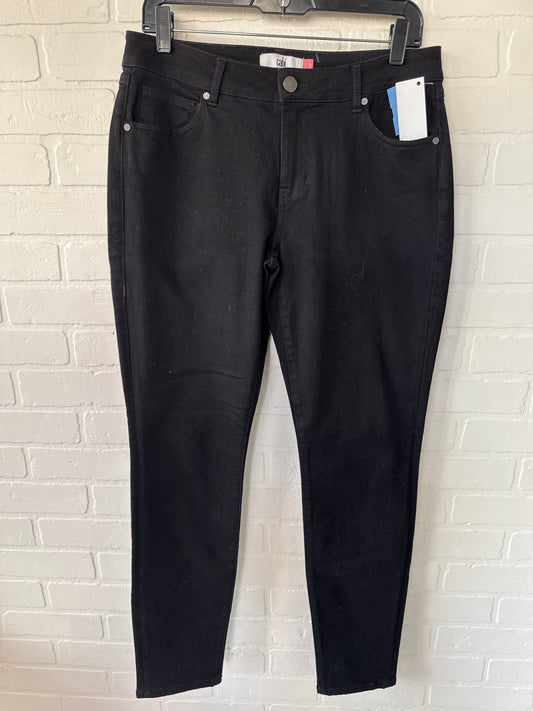 Jeans Skinny By Cabi In Black Denim, Size: 10