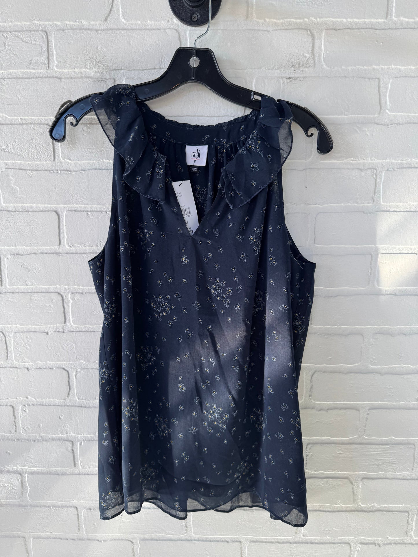 Top Sleeveless By Cabi In Navy, Size: M