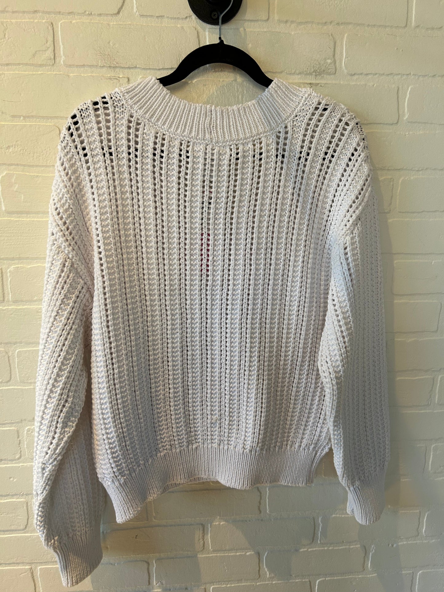 Sweater By Design History In White, Size: L