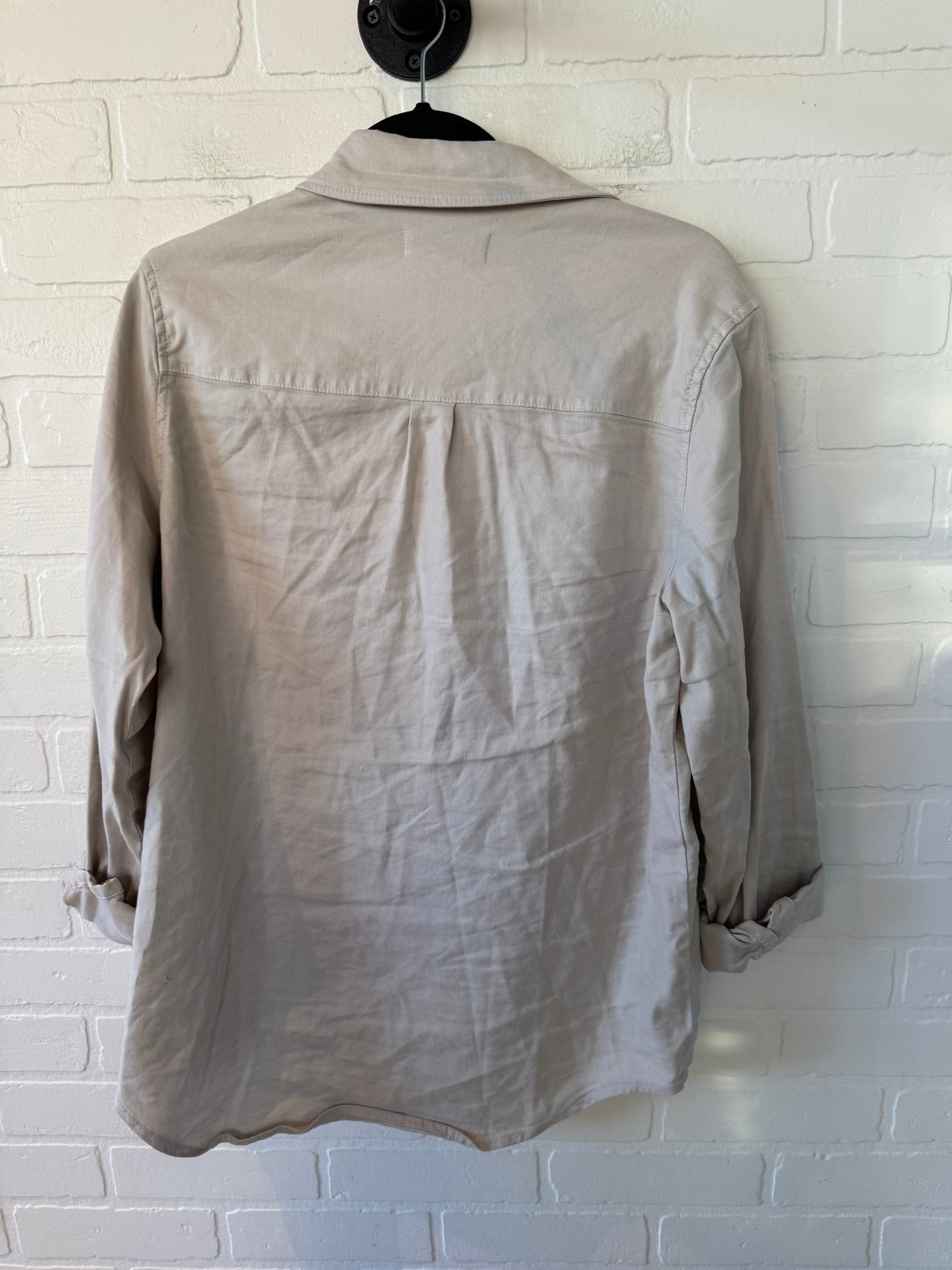 Jacket Shirt By Level 99 In Tan, Size: M