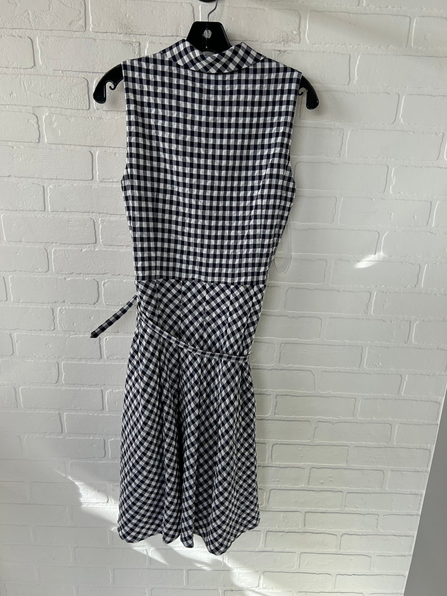 Dress Casual Midi By Lauren By Ralph Lauren In Blue & White, Size: M