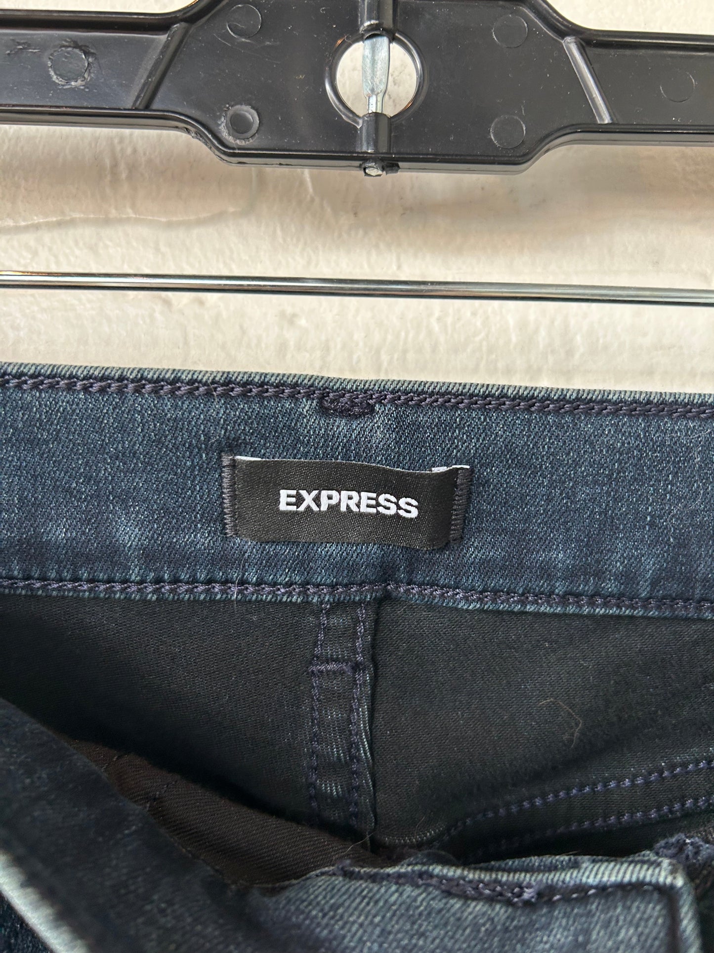 Jeans Boot Cut By Express In Blue Denim, Size: 4p