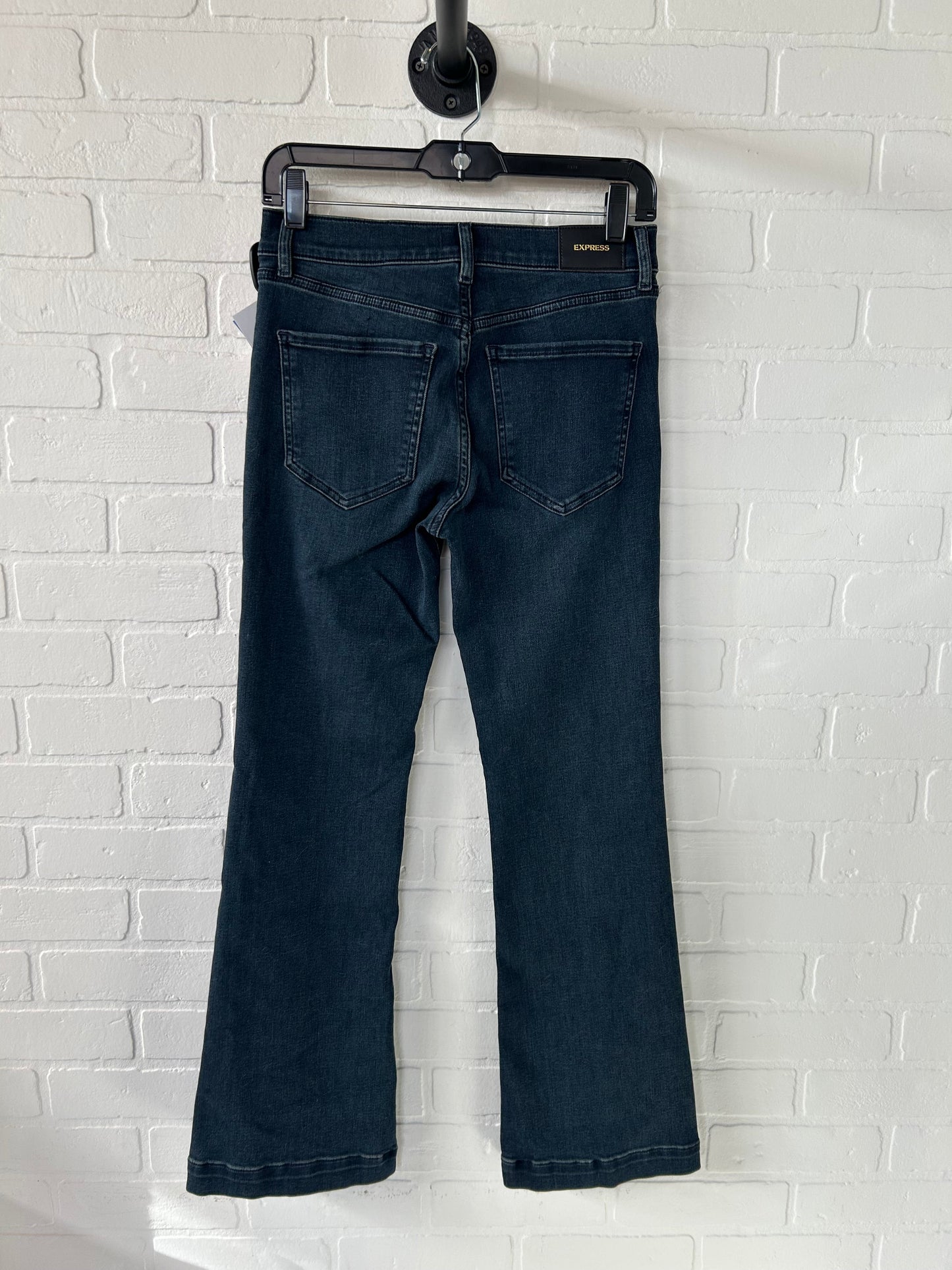 Jeans Boot Cut By Express In Blue Denim, Size: 4p