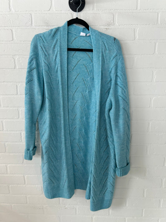 Sweater Cardigan By Gap In Blue, Size: Xl