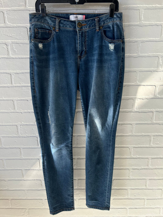 Jeans Skinny By Cabi In Blue Denim, Size: 10