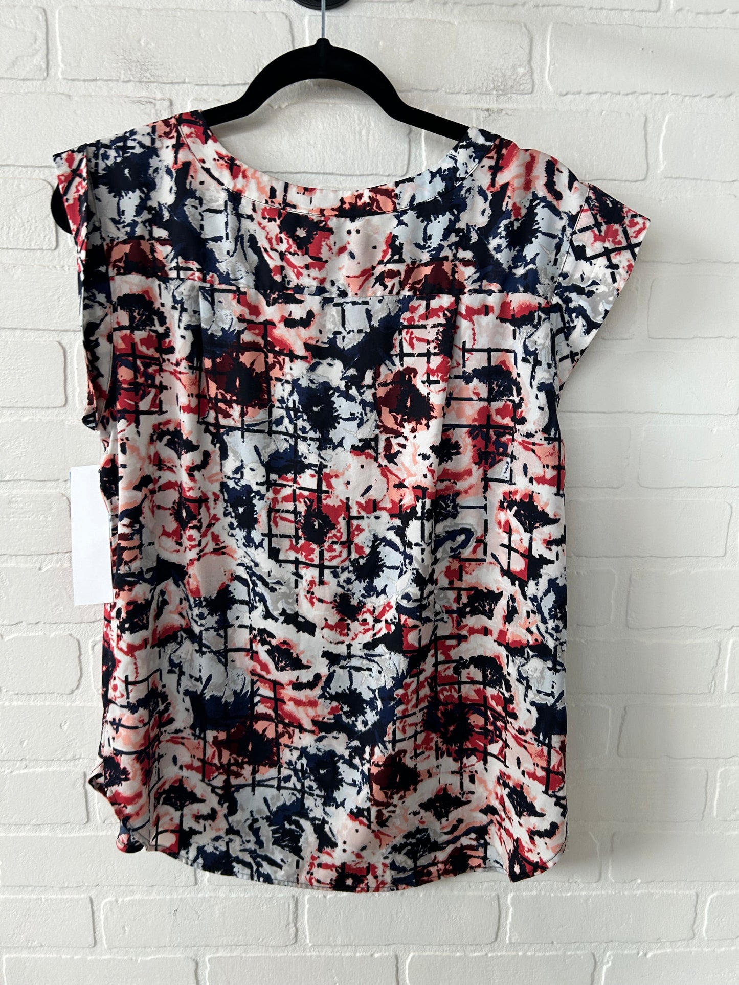 Top Sleeveless By Ann Taylor In Blue & Orange, Size: M