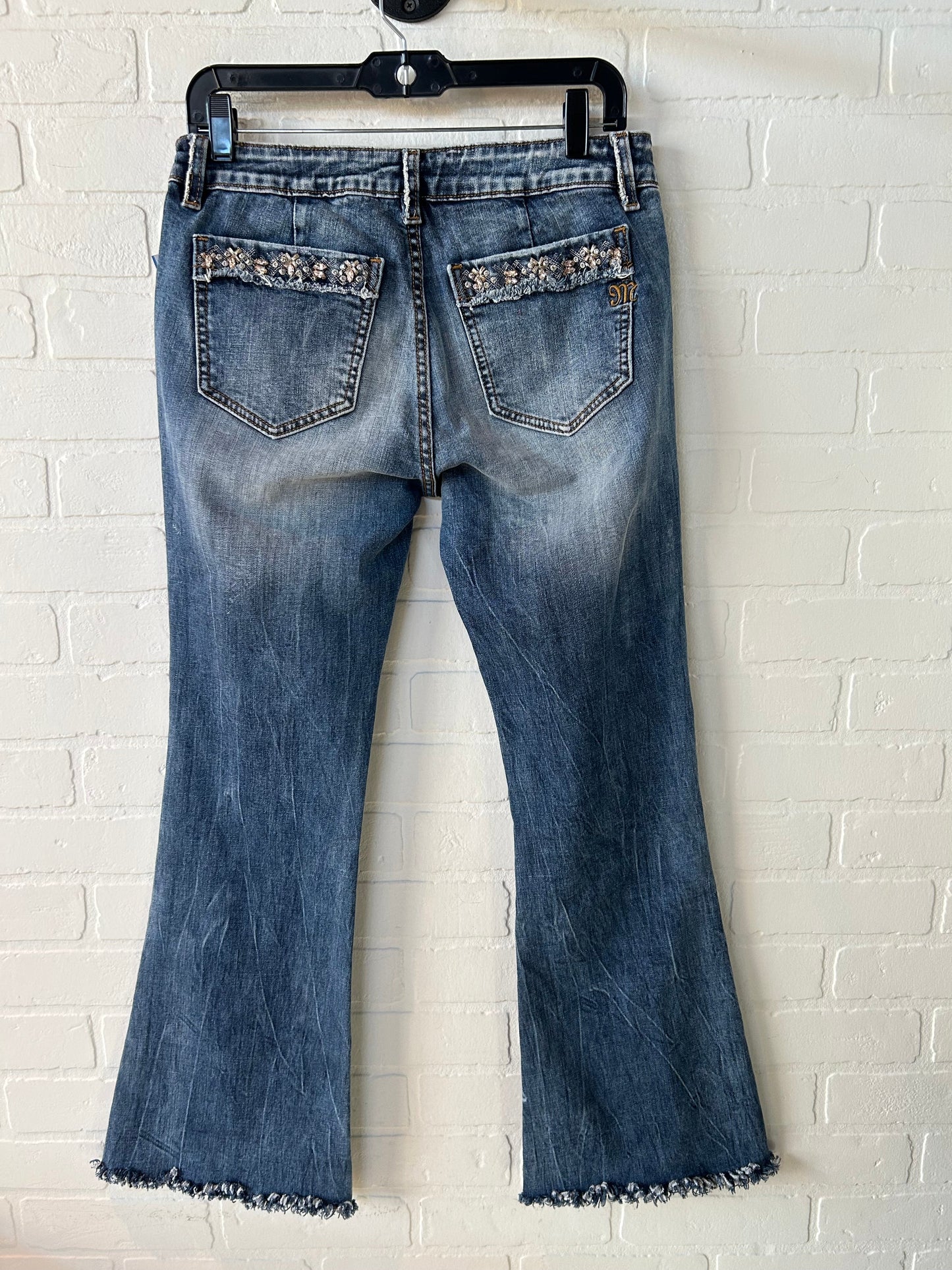 Jeans Flared By Miss Me In Blue Denim, Size: 10