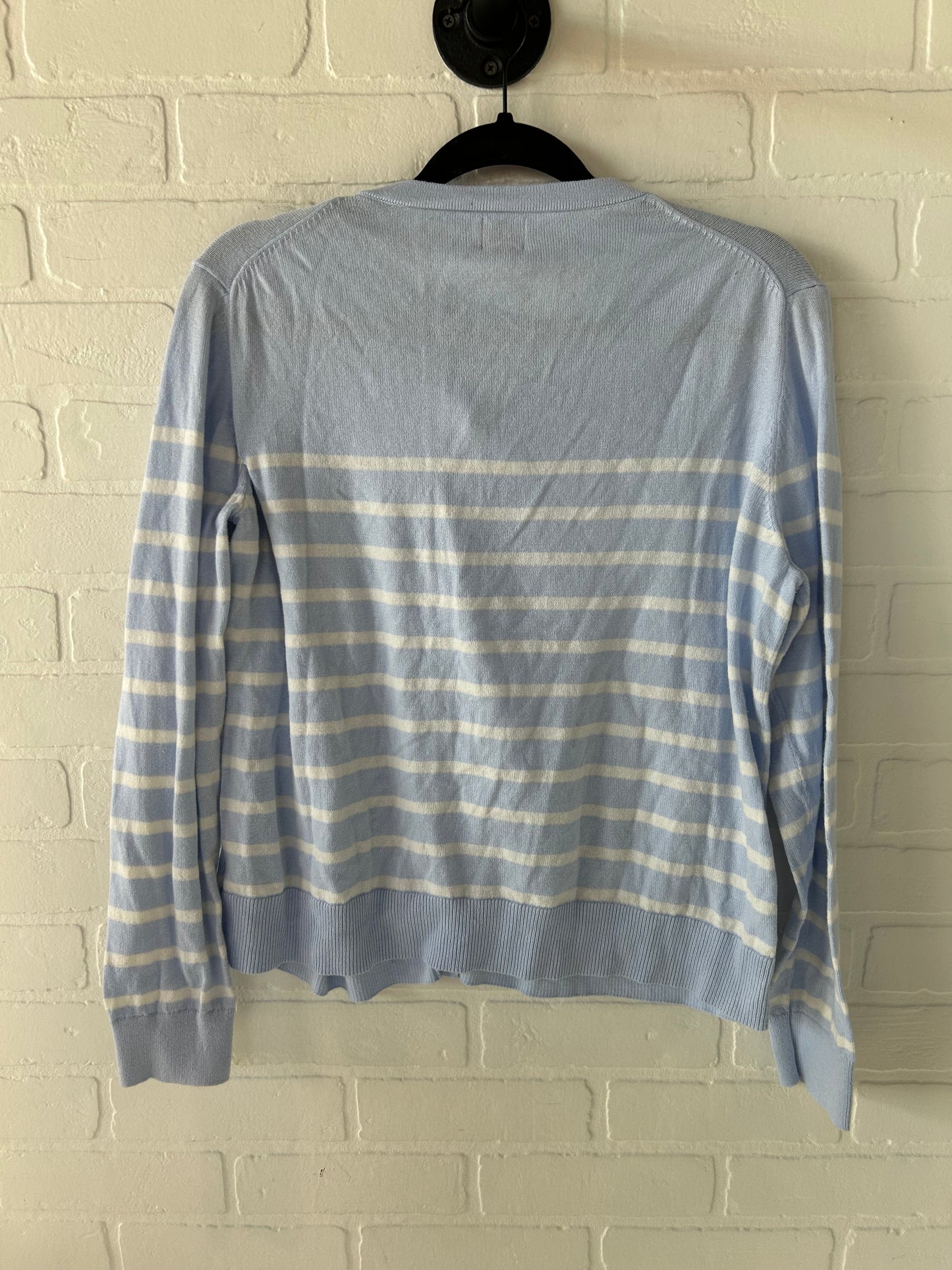 Sweater Cardigan By A New Day In Blue & White, Size: Xl