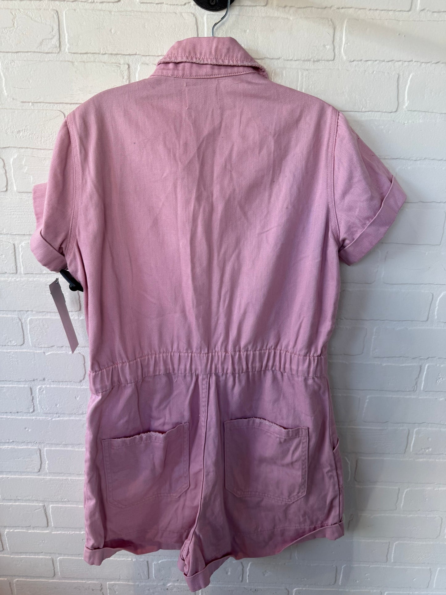 Romper By Mumu In Pink Denim, Size: L