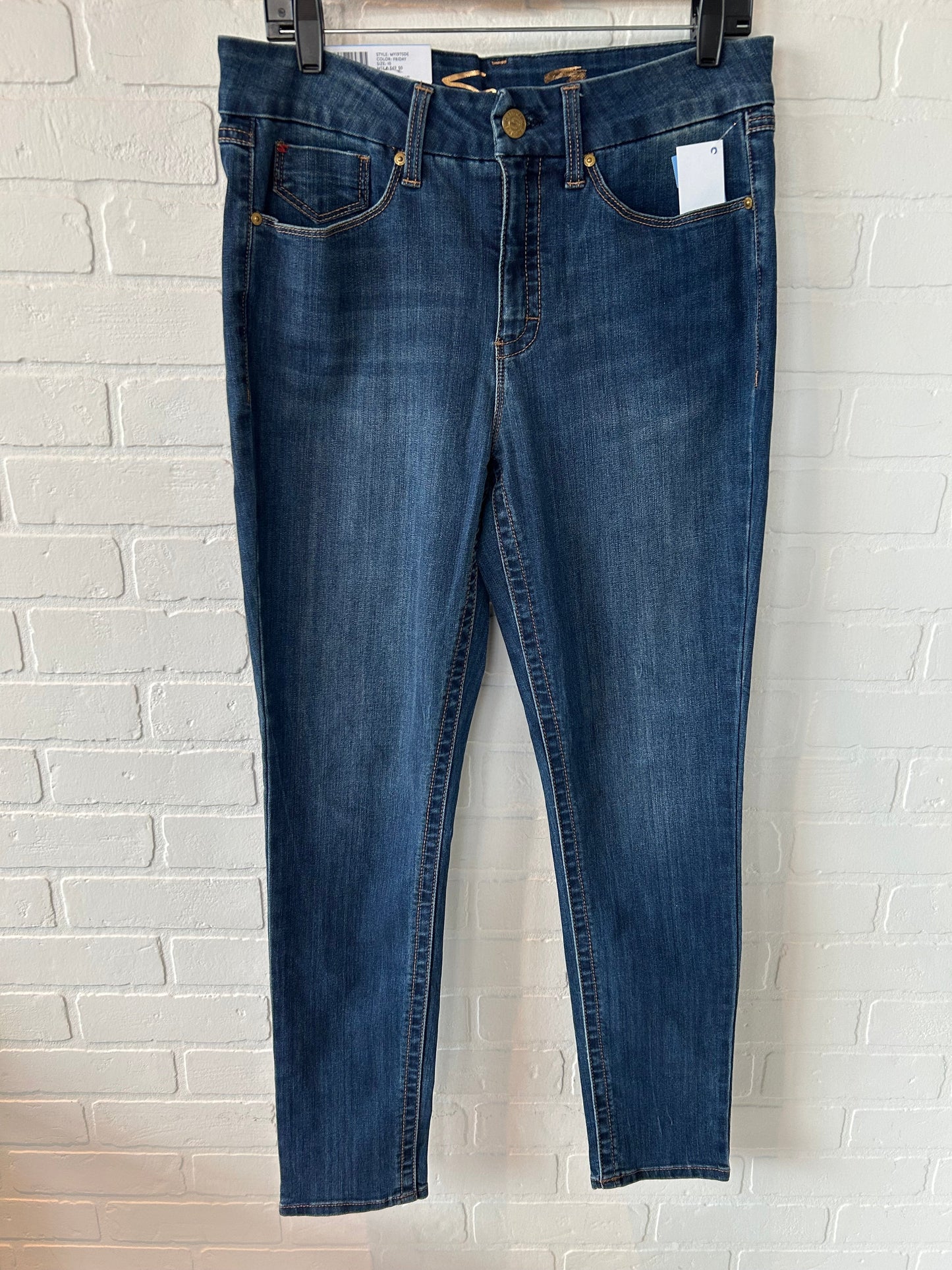 Jeans Skinny By Seven 7 In Blue Denim, Size: 10