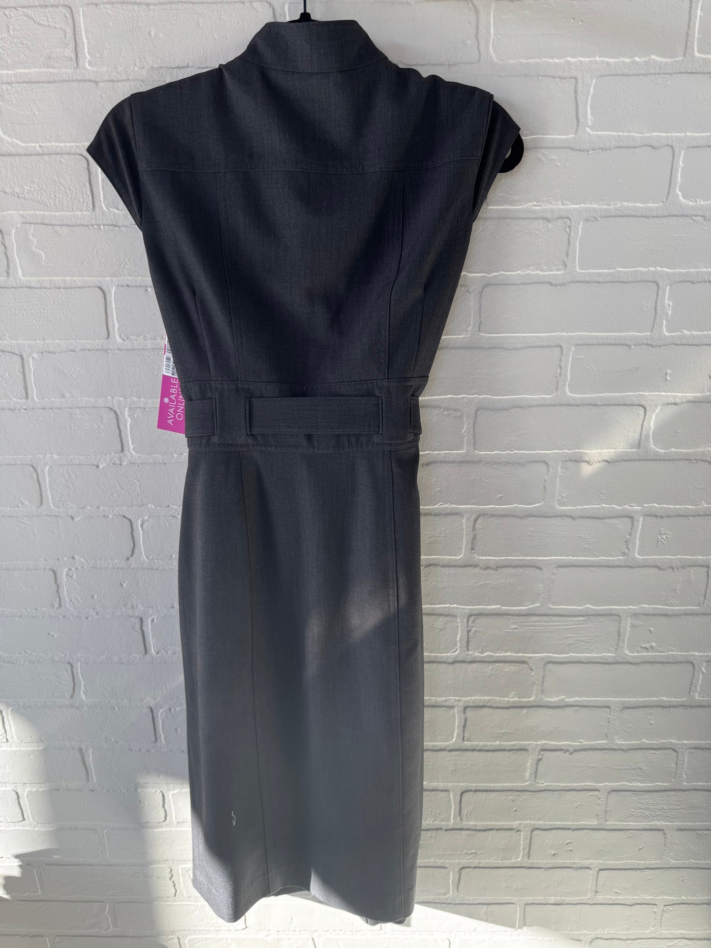 Dress Work By Calvin Klein In Grey, Size: S